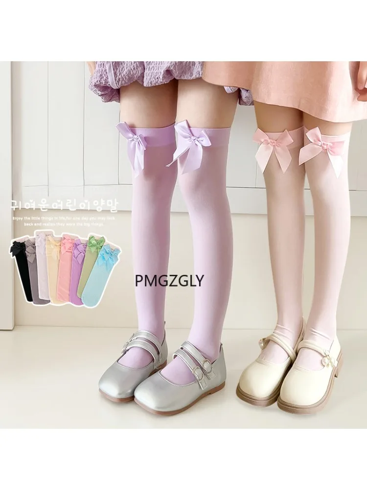 Girls Stockings * Pink Bow Kne - Thigh High Sock Stay Up avaliação e preço