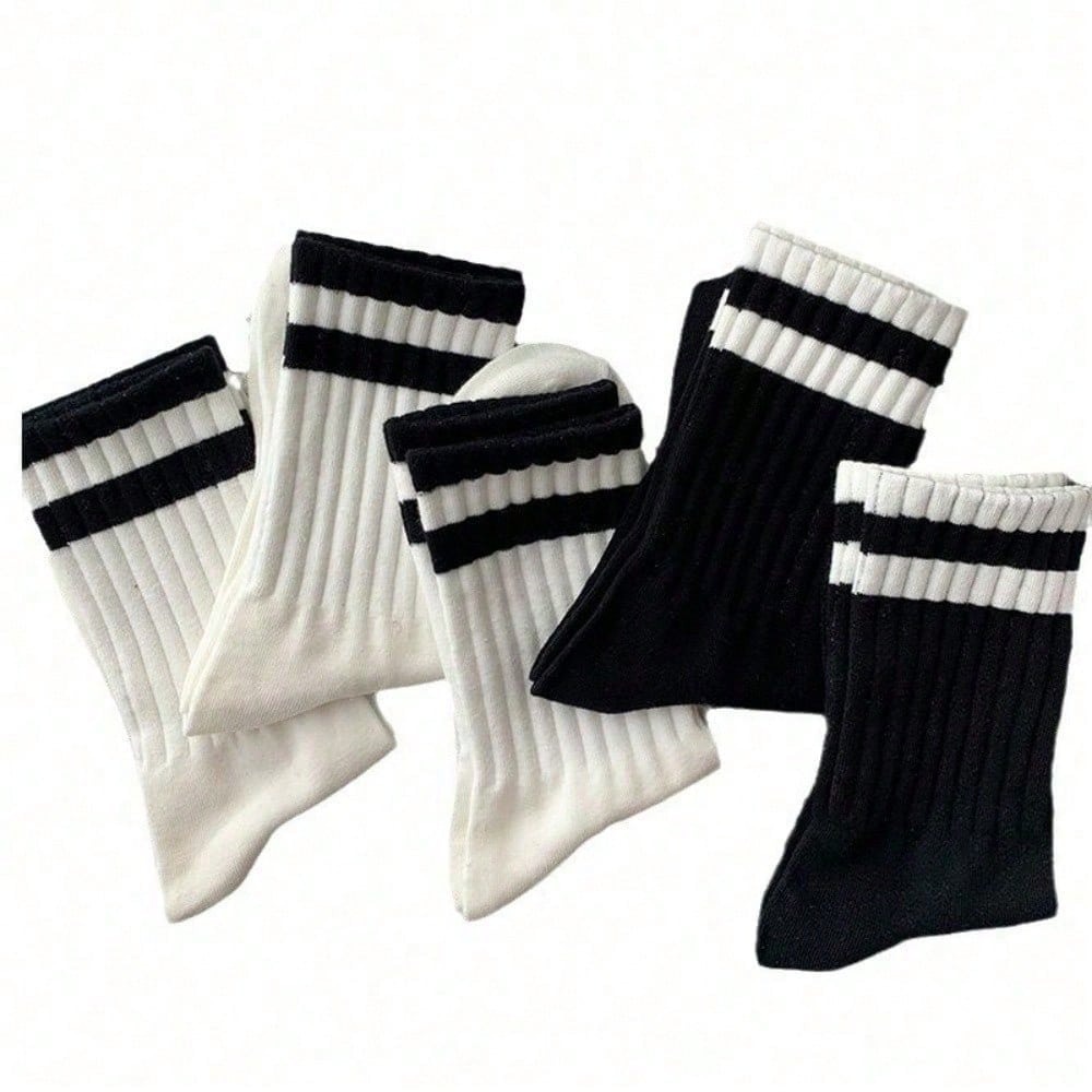 5-Pack Men's Striped Crew Sock - Cotton Crew Sock Pack avaliação e preço