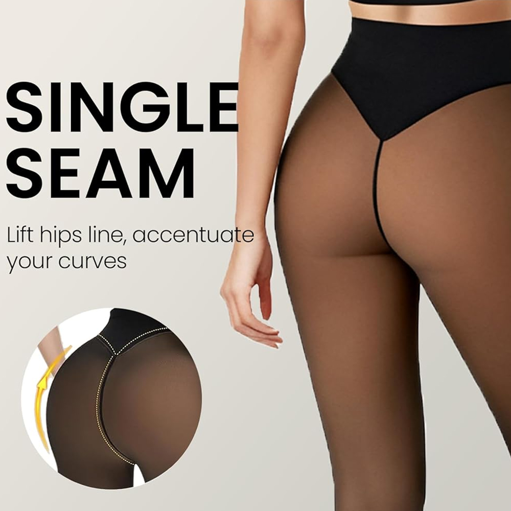 One Seam Fleece Lined Tights S - Tights Pantyhose Sheer avaliação e preço