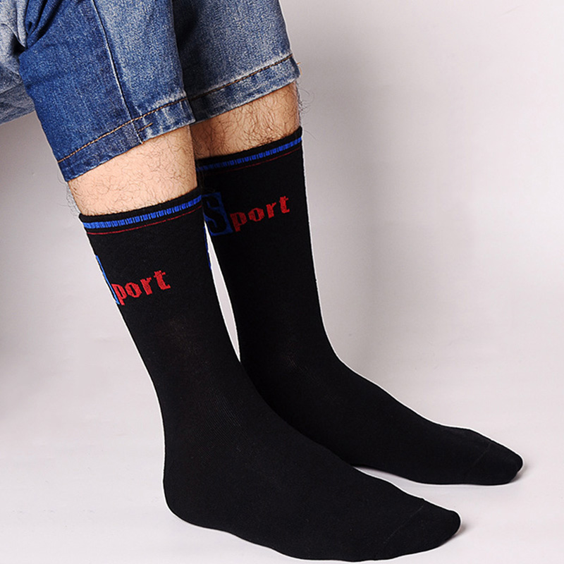 3 Pairs/Pack Big Large Socks E - Cotton Crew Sock Pack avaliação e preço