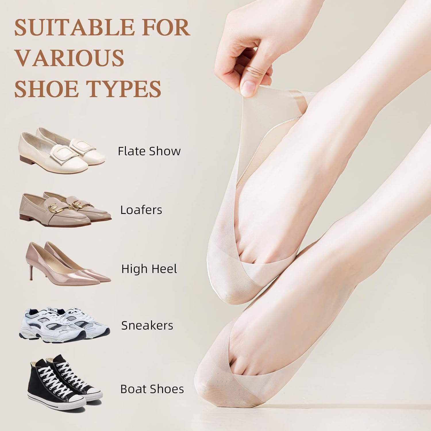 Caudblor 6 Pack Thin No Show S - Invisibility Sock Loafer avaliação e preço