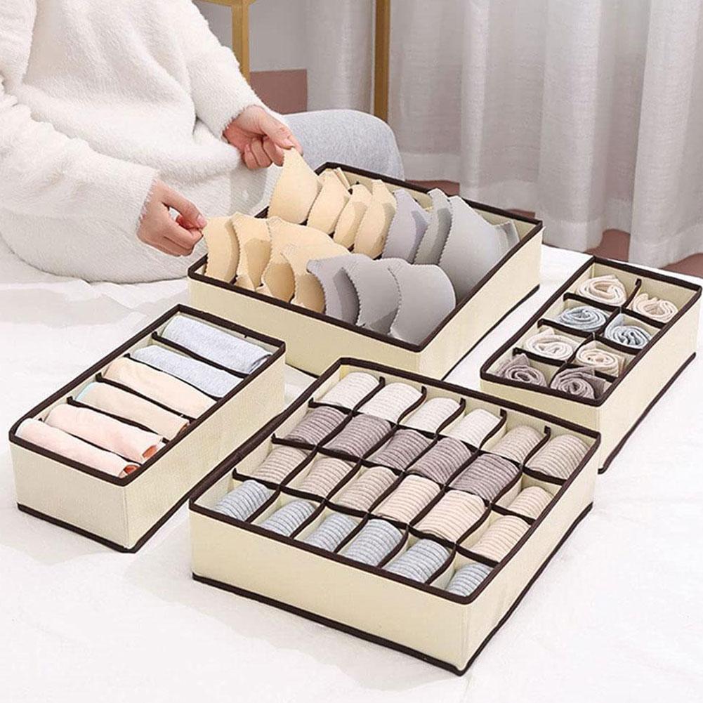 Foldable Closet Drawer Organiz - Sock Organizer Tray avaliação e preço