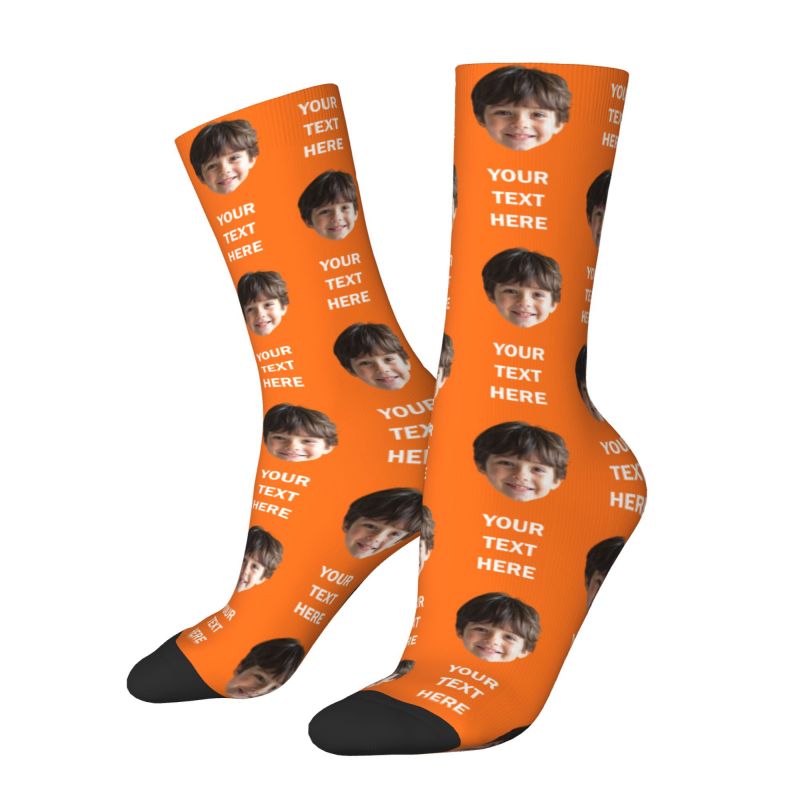 Personalized Photo Text Custom - Dress Sock Men avaliação e preço