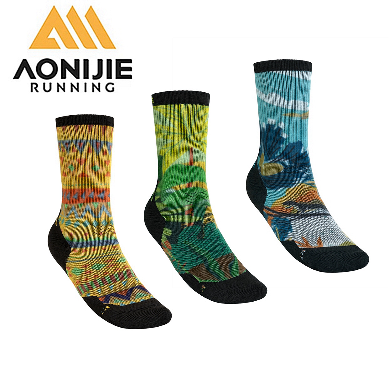AONIJIE Outdoor Wool Crew Sock - Wool Hiking Sock avaliação e preço