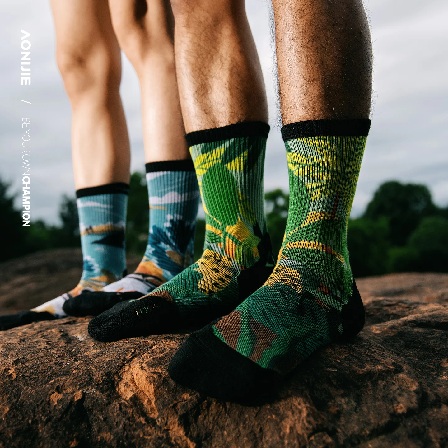AONIJIE Outdoor Wool Crew Sock - Wool Hiking Sock avaliação e preço