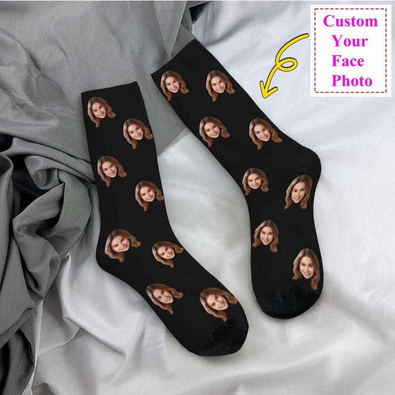 Personalized Custom Face Photo - Dress Sock Men avaliação e preço