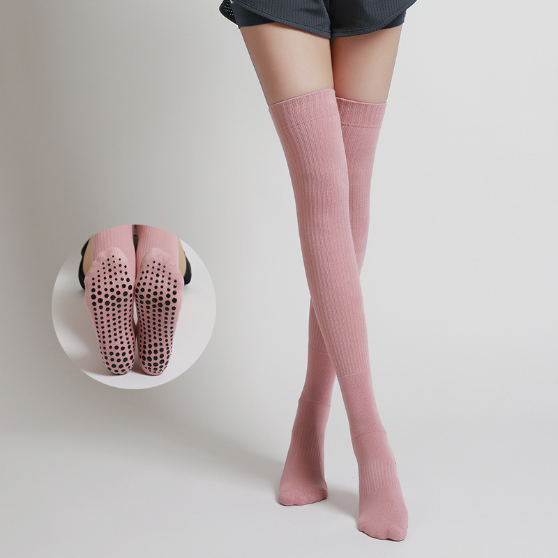 Women Non-slip Yoga Socks Long - Grip Sock Yoga avaliação e preço