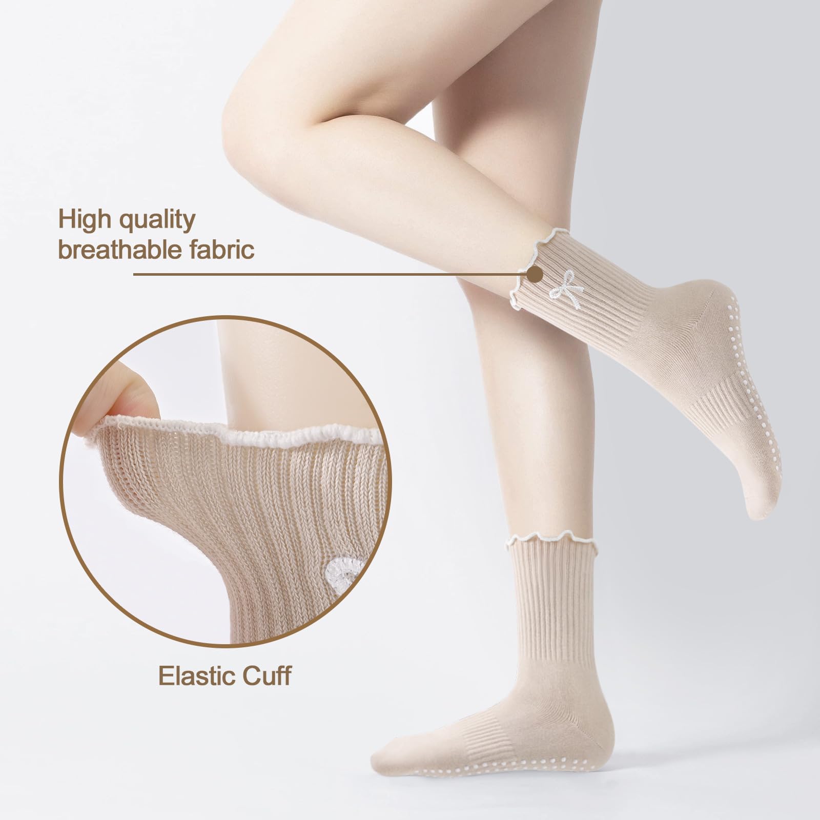 3 pairs of anti-slip grip Pila - No Show Sock Women avaliação e preço