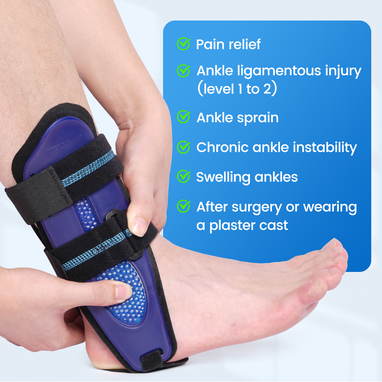 VELPEAU Ankle Brace Support fo - Ankle Brace Sock avaliação e preço