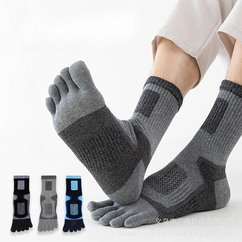 3 Pairs Men Sports Five Finger - Toe Sock Split avaliação e preço