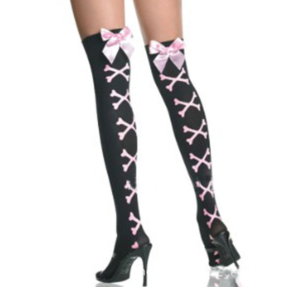 Hold-Ups Bowknot Tops Fever Fa - Fishnet Stocking Women avaliação e preço