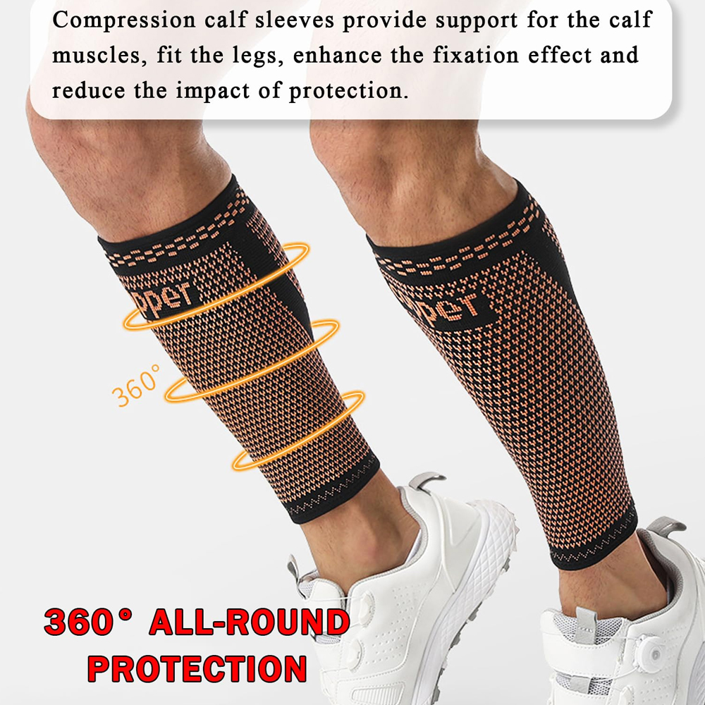 1pc Copper Calf Compression Sl - Compression Sleeve Calf avaliação e preço