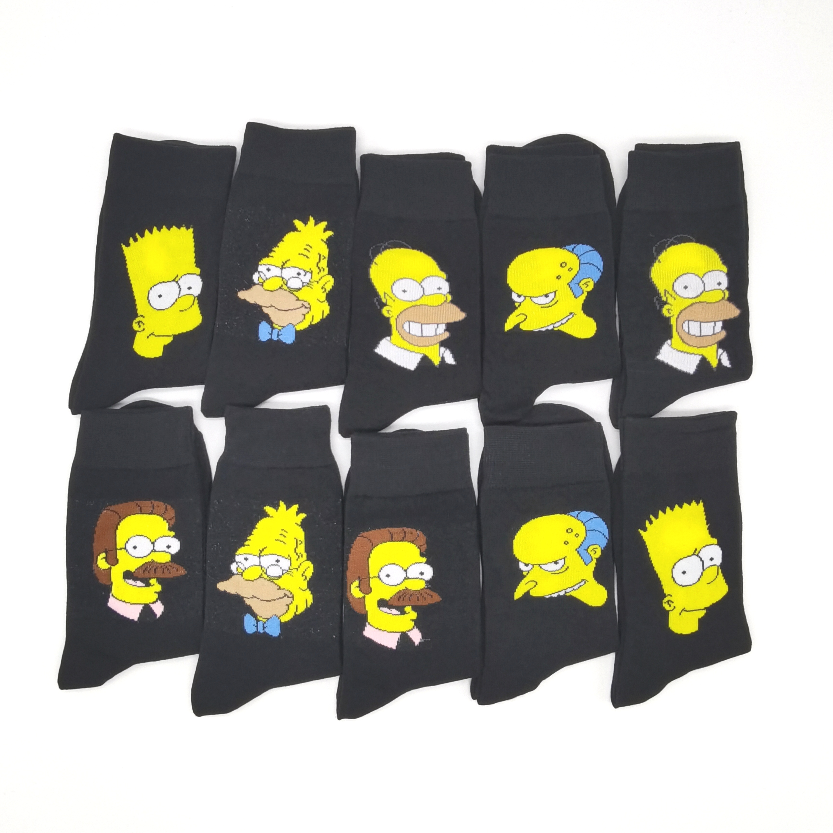 10 Pairs/Pack Funny Men Woman  - Cotton Crew Sock Pack avaliação e preço