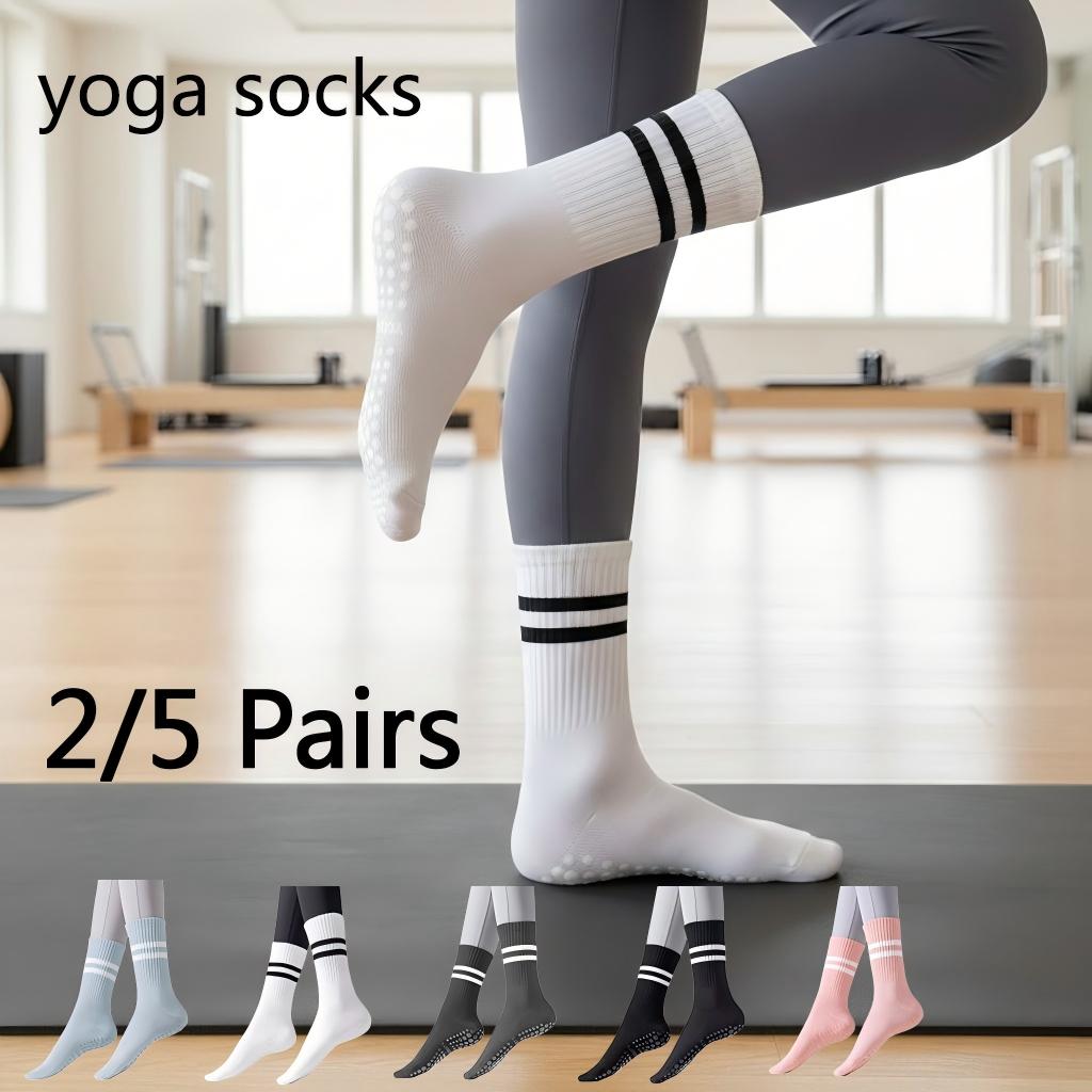 Women Non Slip Yoga Socks, Gri - Grip Sock Yoga avaliação e preço