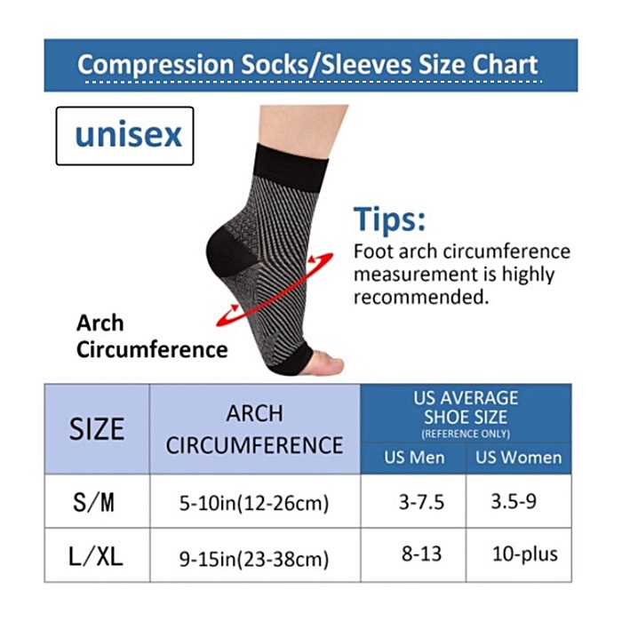 1pair Neuropathy socks,Ankle b - Ankle Brace Sock avaliação e preço