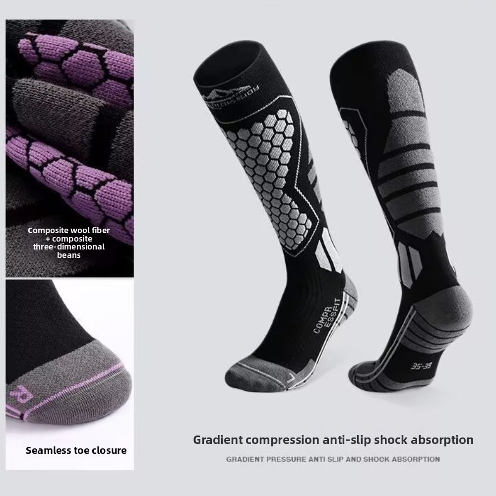 New Thickened Ski Socks Anti-s - Thermal Sock Winter avaliação e preço