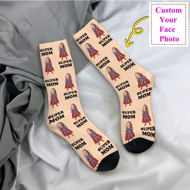 Super Mom Custom Mens Crew Soc - Dress Sock Men avaliação e preço