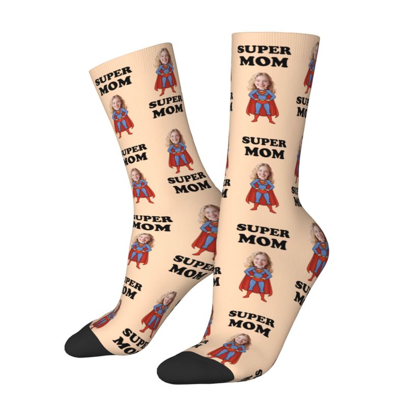 Super Mom Custom Mens Crew Soc - Dress Sock Men avaliação e preço