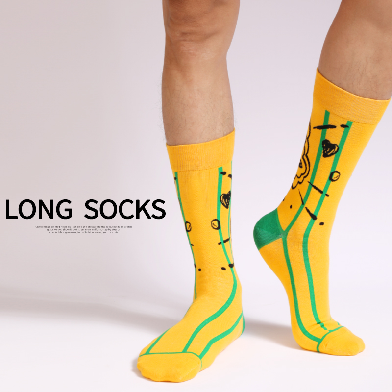 5Pairs Mens Fun Dress Socks, P - Cotton Crew Sock Pack avaliação e preço