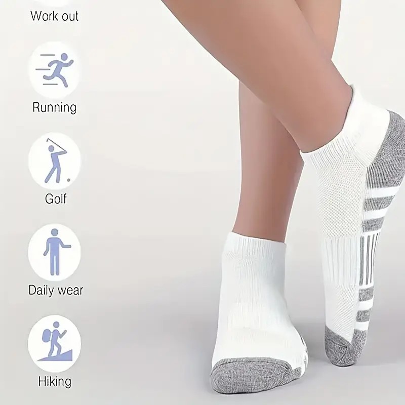 12 Pairs Men Breathable Sports - Ankle Brace Sock avaliação e preço
