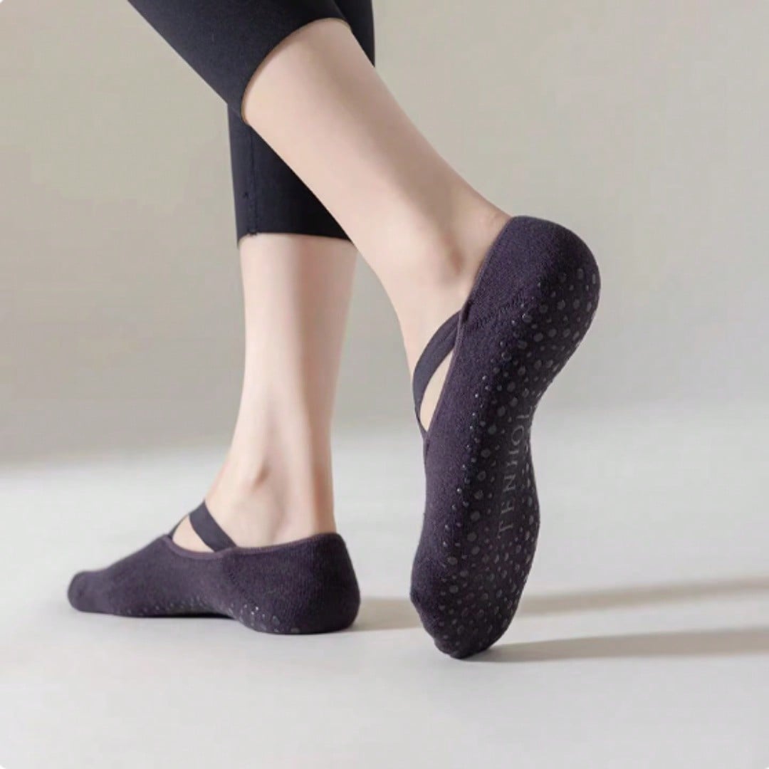 Anti-slip silicone sole yoga s - Grip Sock Yoga avaliação e preço
