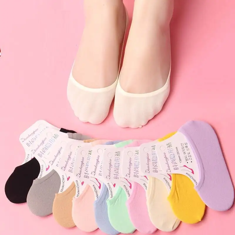 Summer Thin Colorful Girl Invi - Invisibility Sock Loafer avaliação e preço