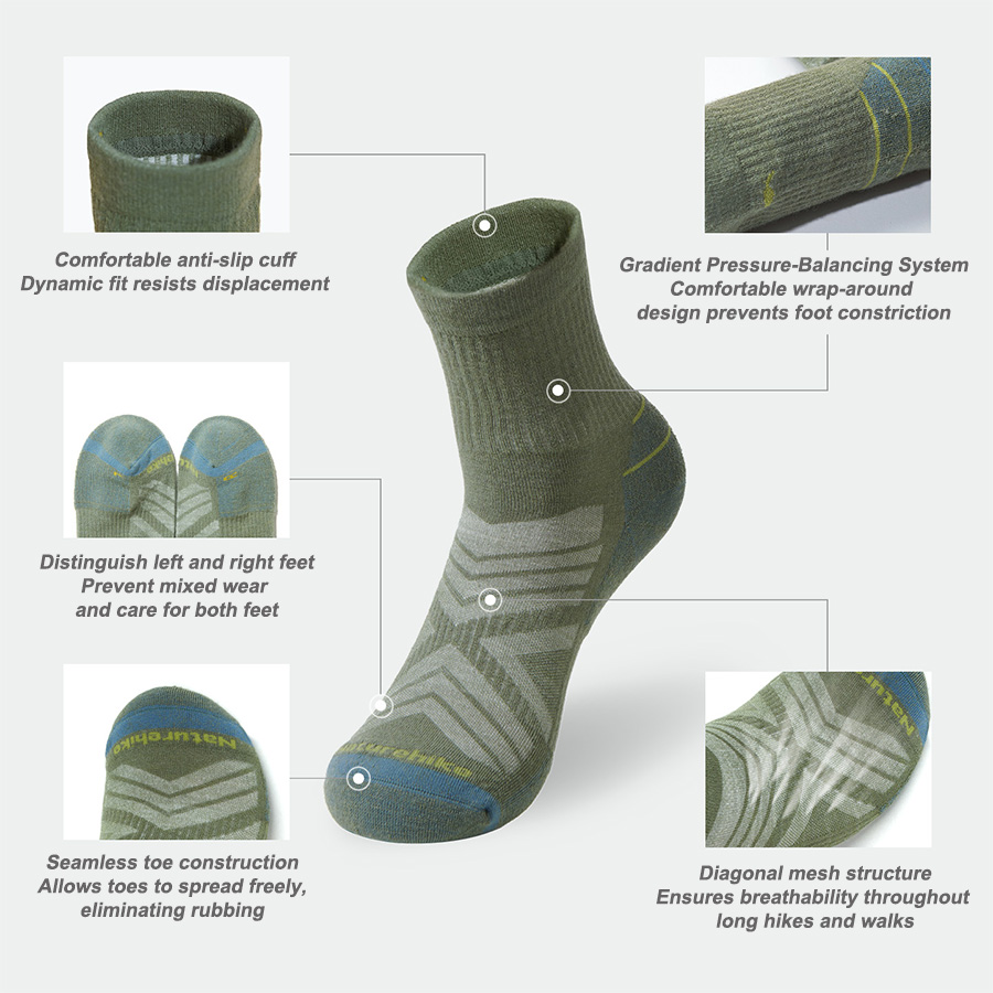 Naturehike Sport Socks Man Soc - Wool Hiking Sock avaliação e preço