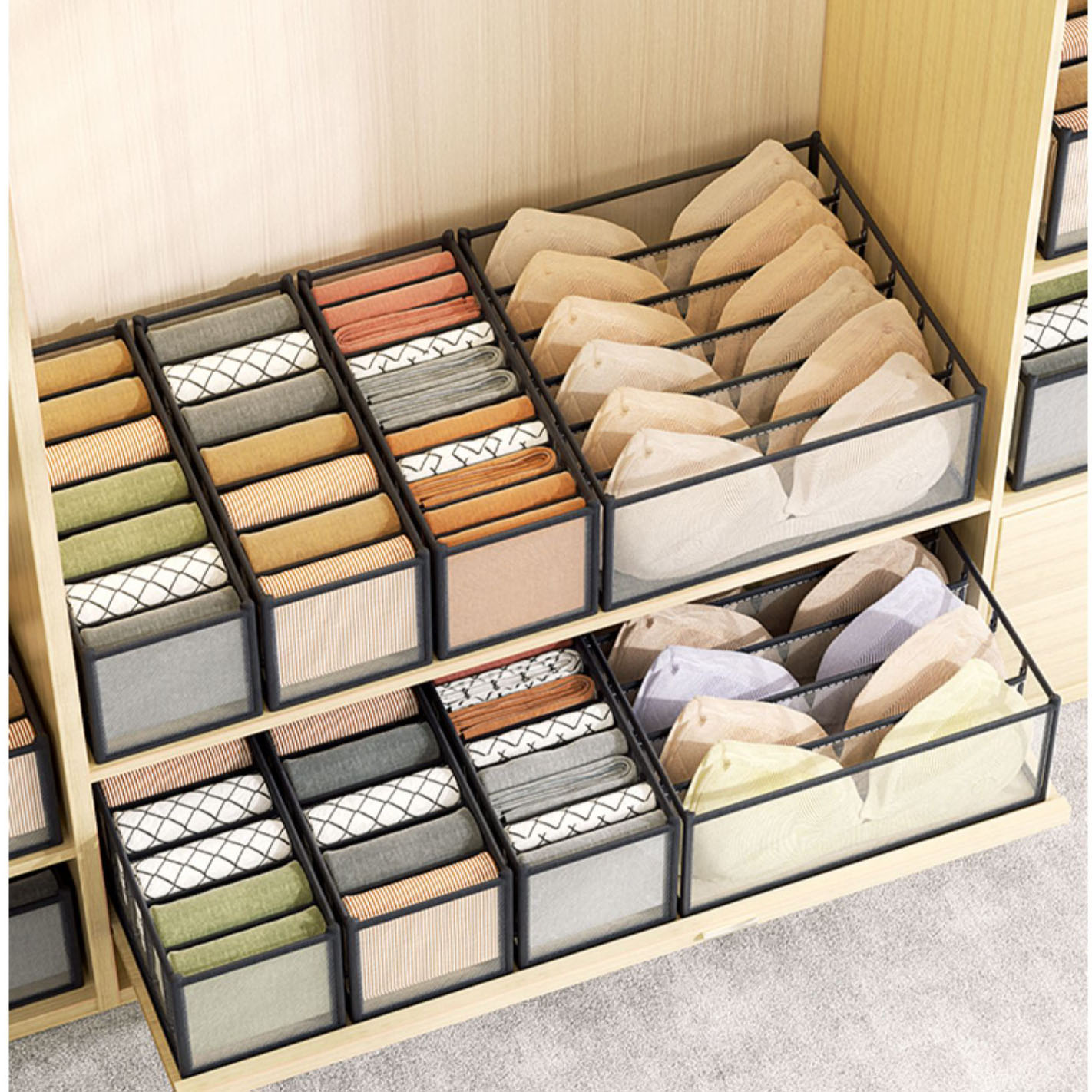 Underwear storage box home war - Sock Organizer Tray avaliação e preço