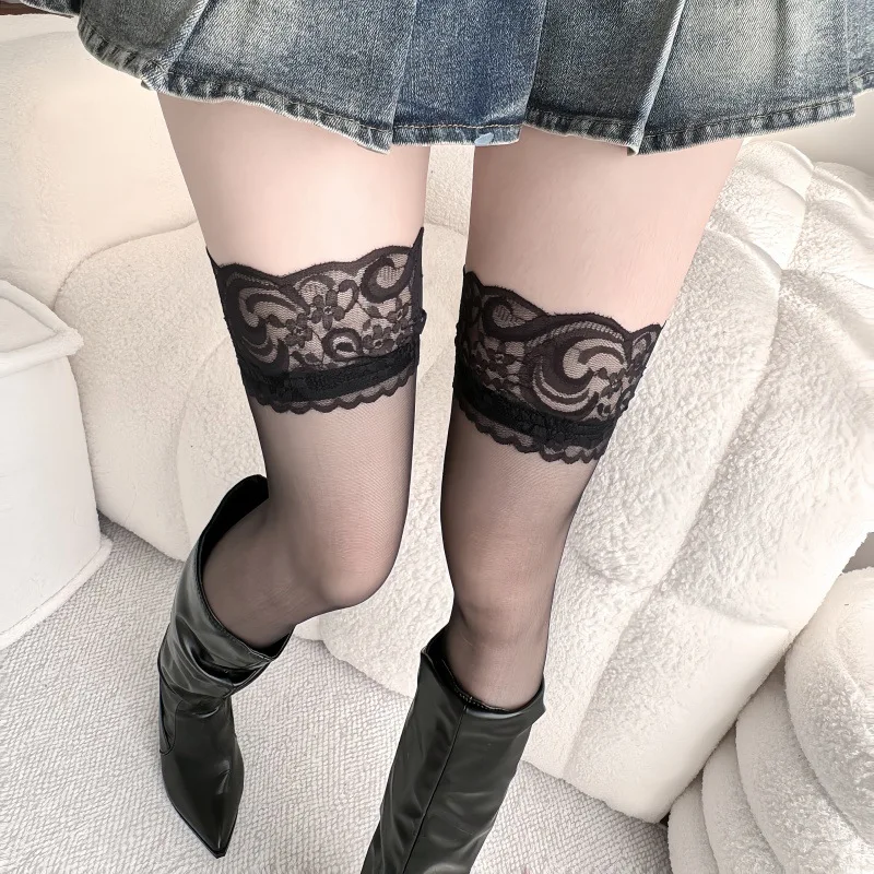 Lace Stockings Women Belt Flor - Tights Pantyhose Sheer avaliação e preço