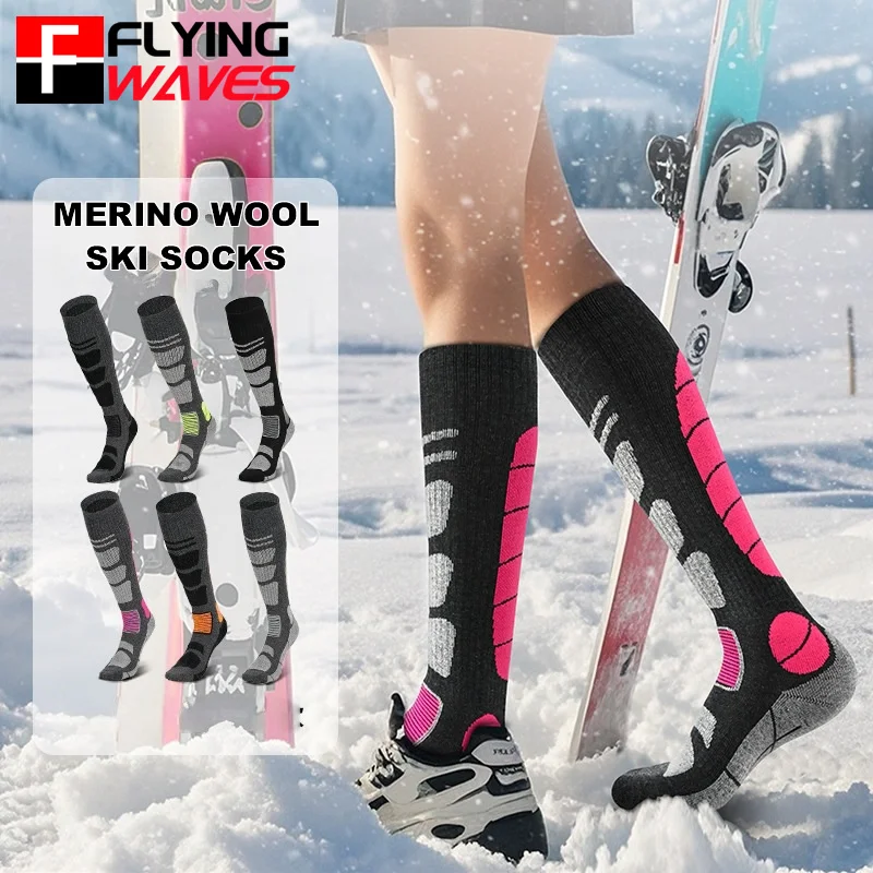 1 Pair Merino Wool Ski Socks M - Thermal Sock Winter avaliação e preço