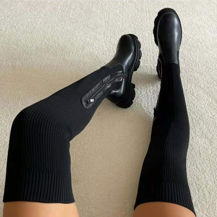 Women's Over The Knee Boots St - Knee High Sock Women avaliação e preço