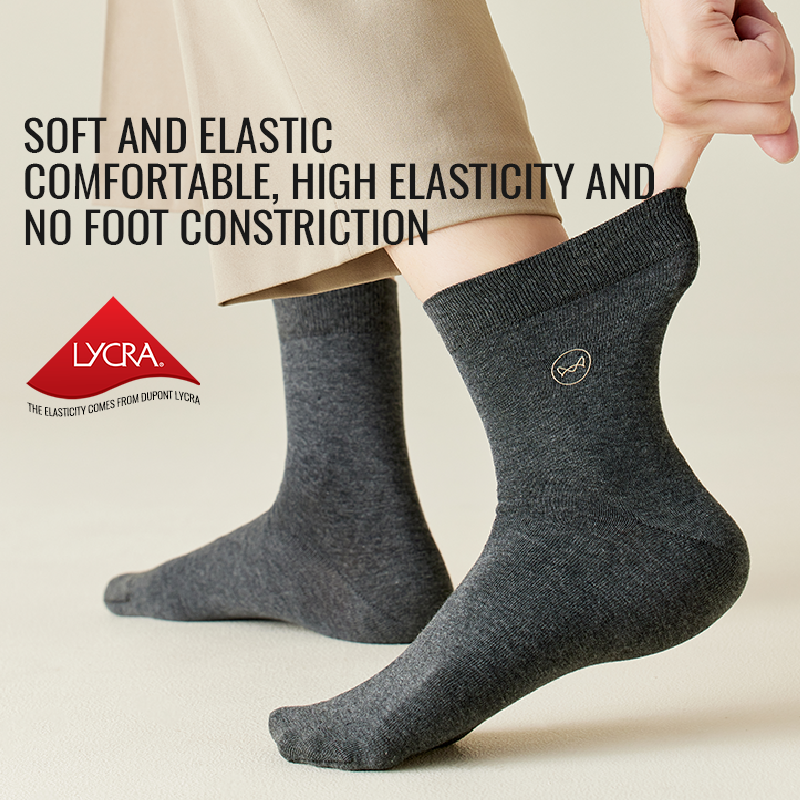 MiiOW 100% Pure Cotton Socks M - Dress Sock Men avaliação e preço