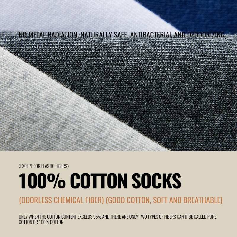 MiiOW 100% Pure Cotton Socks M - Dress Sock Men avaliação e preço