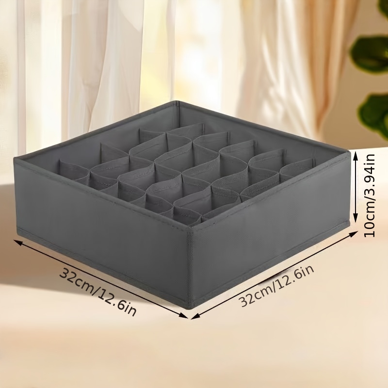 24-Compartment Fabric Drawer O - Sock Organizer Tray avaliação e preço