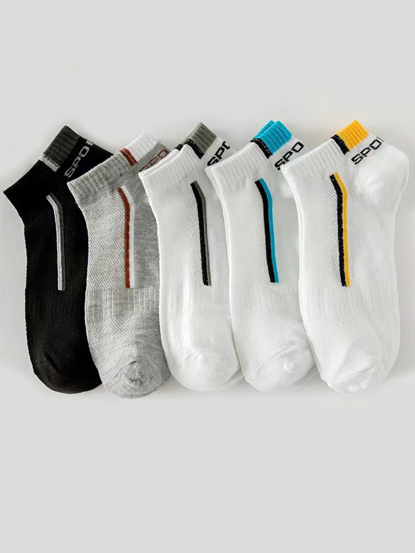 5/40 Pairs Mens Ankle Boat Soc - Ankle Sock Low Cut avaliação e preço