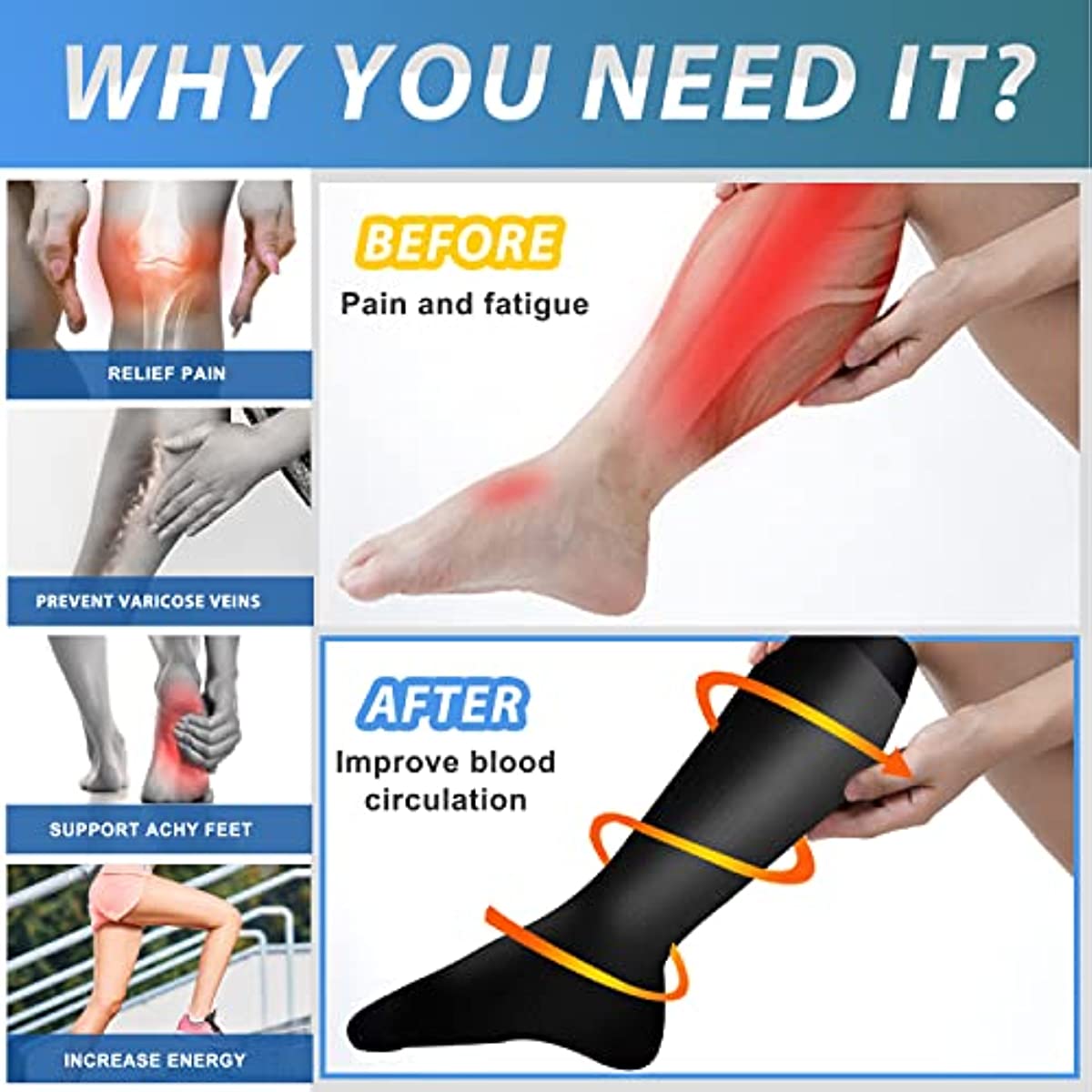7 Pair Compression Socks Women - Compression Sock Medical avaliação e preço
