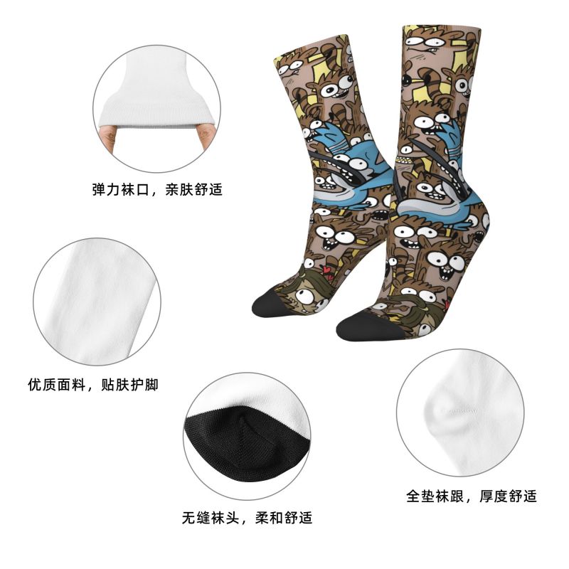Custom R-Regular Show Dress So - Dress Sock Men avaliação e preço