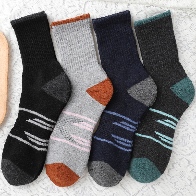 4Pairs Winter Women Mid Tube S - Wool Hiking Sock avaliação e preço