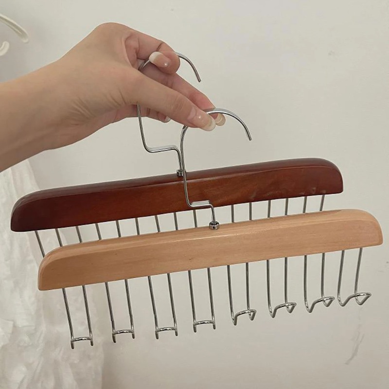 Solid Wood Eight-hook Hanger M - Sock Organizer Tray avaliação e preço