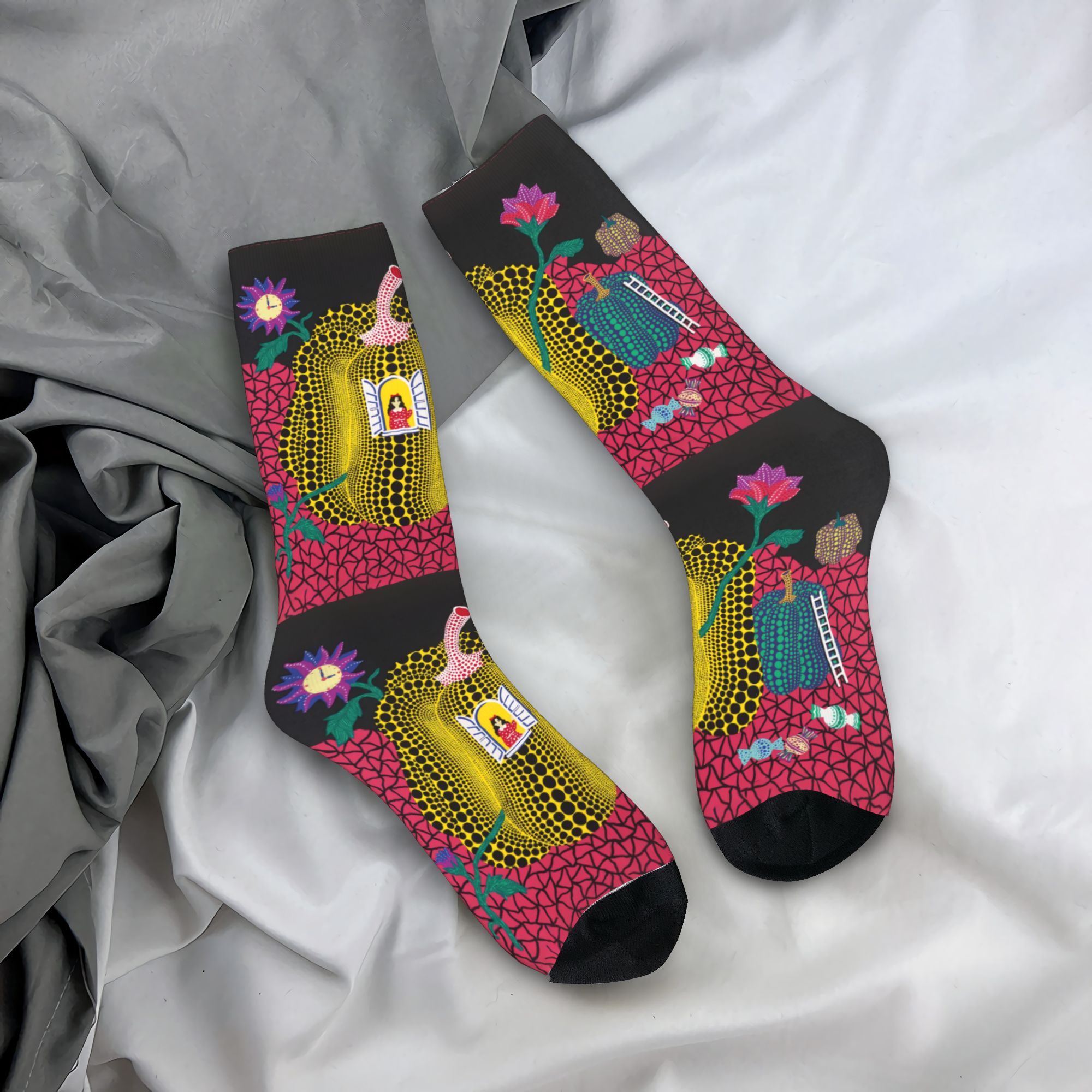 Custom Yayoi Kusama Abstract P - Dress Sock Men avaliação e preço
