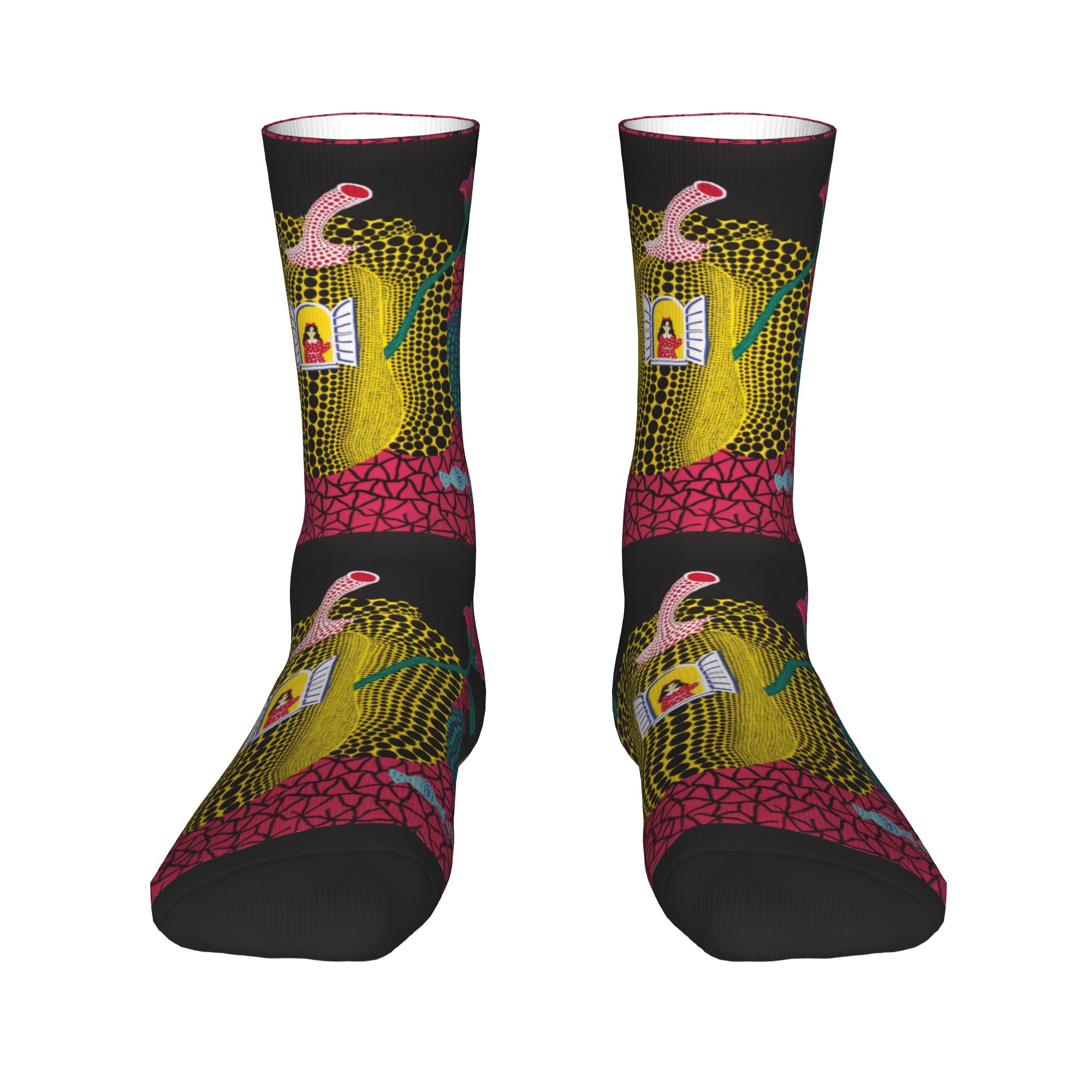 Custom Yayoi Kusama Abstract P - Dress Sock Men avaliação e preço