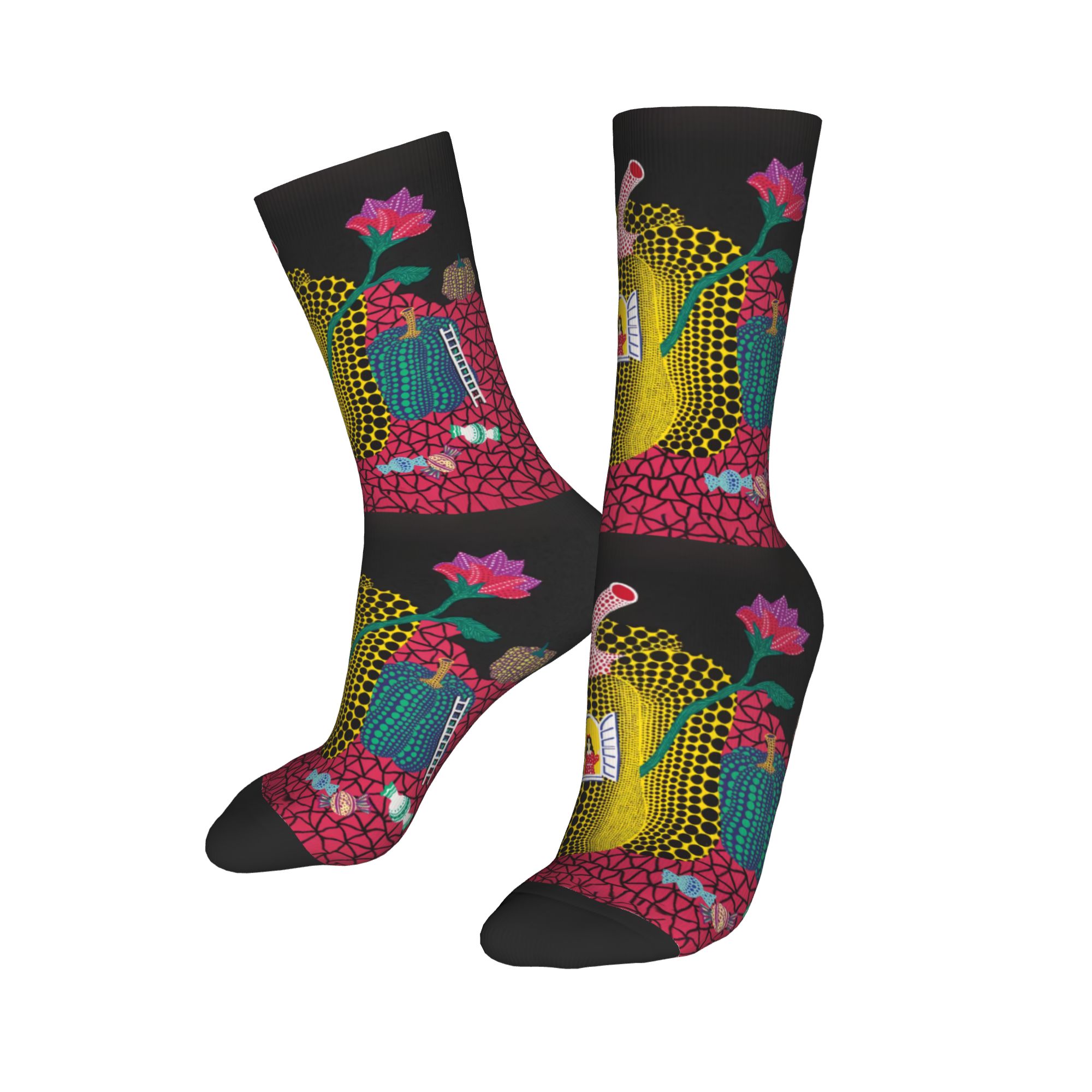 Custom Yayoi Kusama Abstract P - Dress Sock Men avaliação e preço