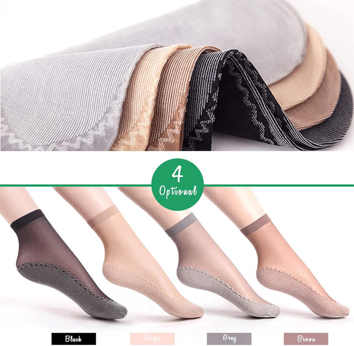 10/20 Pairs Silky Nylon soft & - Silk Sock Bamboo avaliação e preço