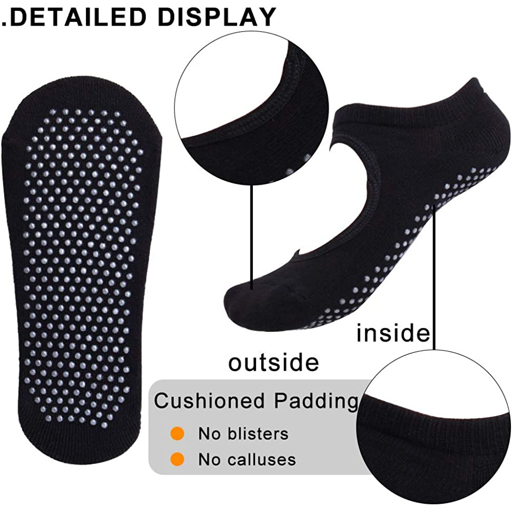 Backless Non-slip Fitness Pila - Grip Sock Yoga avaliação e preço