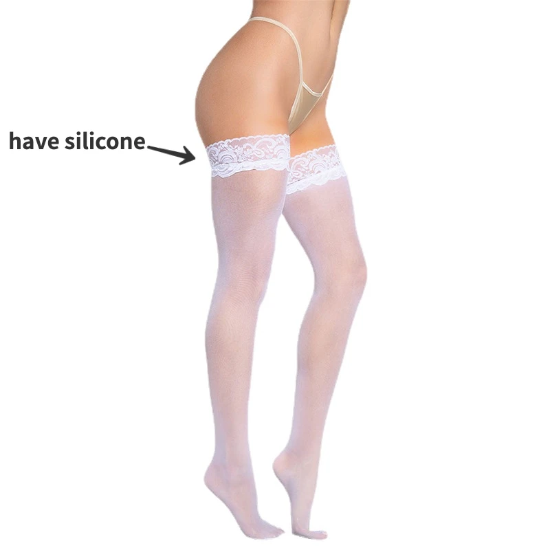 3 Pair Silicone Stockings Wome - Thigh High Sock Stay Up avaliação e preço