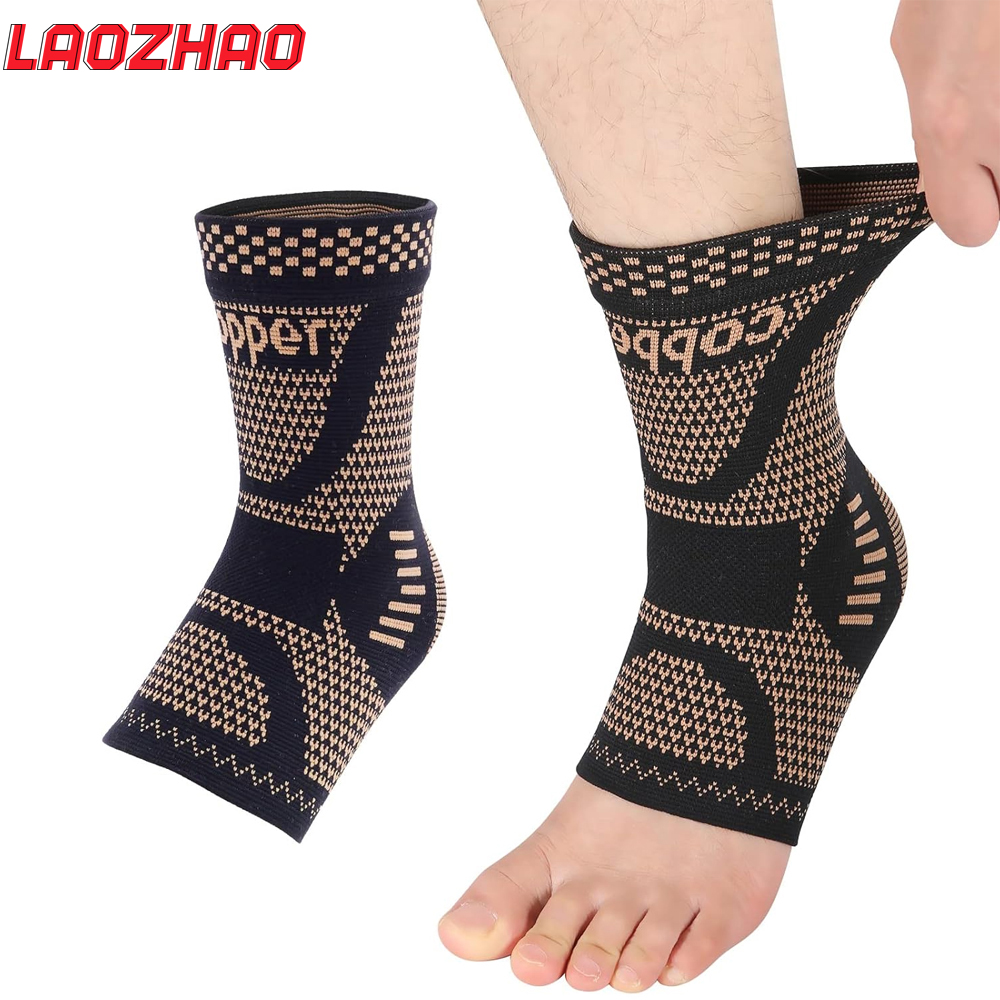 2PCS Copper Ankle Brace Suppor - Ankle Brace Sock avaliação e preço