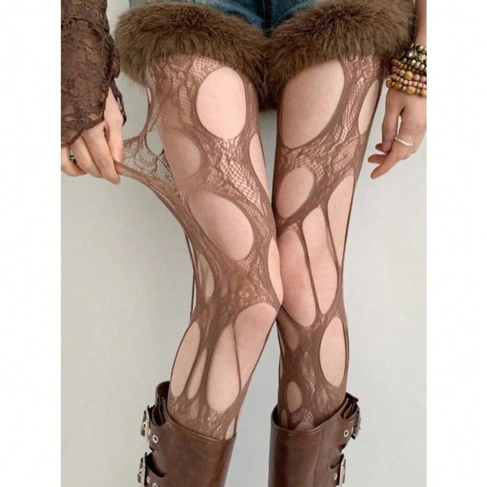Women's Solid Color Cut Out Sh - Tights Pantyhose Sheer avaliação e preço