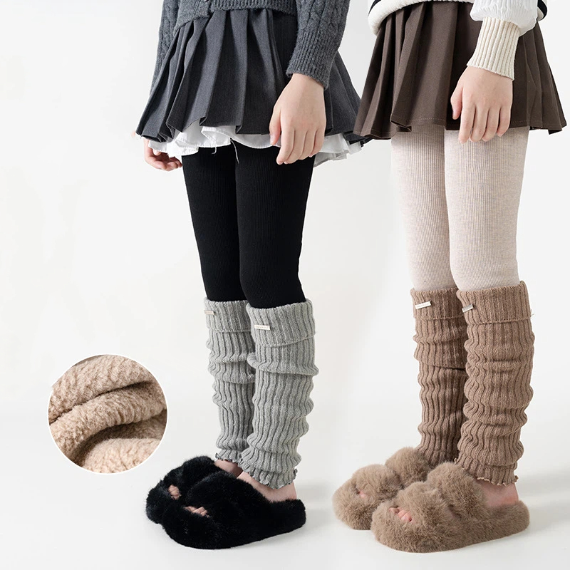 Kids Thermal Thickened Legging - Boot Sock Slouchy avaliação e preço
