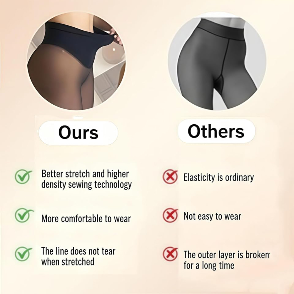 One Seam Fleece Lined Tights W - Tights Pantyhose Sheer avaliação e preço