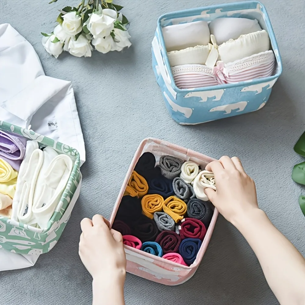 1pc Cotton Linen Fabric Waterp - Sock Organizer Tray avaliação e preço